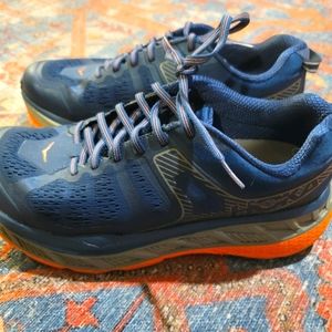 Hoka Stinson ATR 5 navy orange women's 9.5